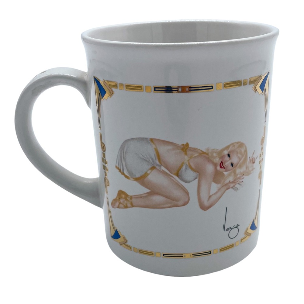 Vintage Varga Girl Mug December 1945 Pin Up Girl
